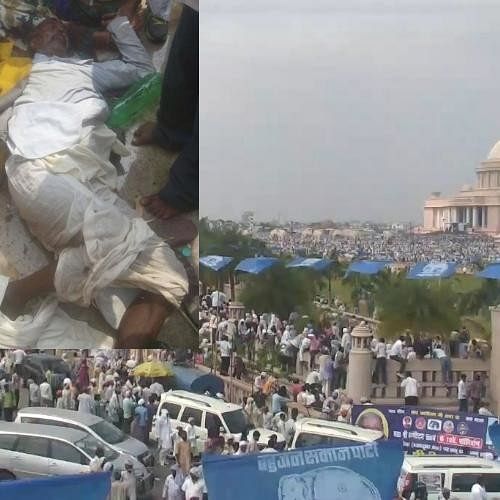 stampede in BSP rally in Lucknow.