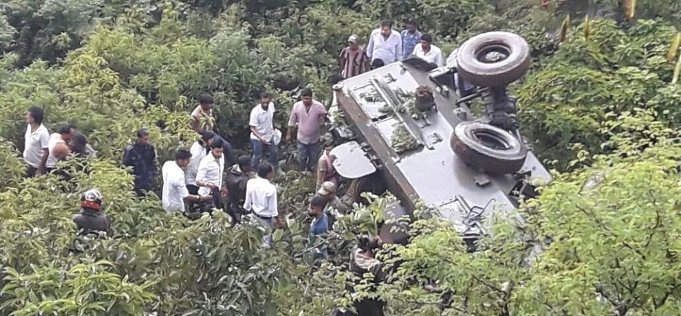 army vehicle got accident in reasi district of jammu and kashmir