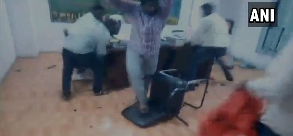 Hyderabad ABVP workers vandalised Narayana College DGM harass women