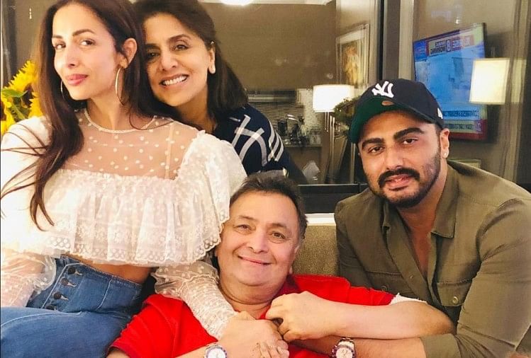 Arjun Kapoor and Malaika Arora meet Rishi Kapoor