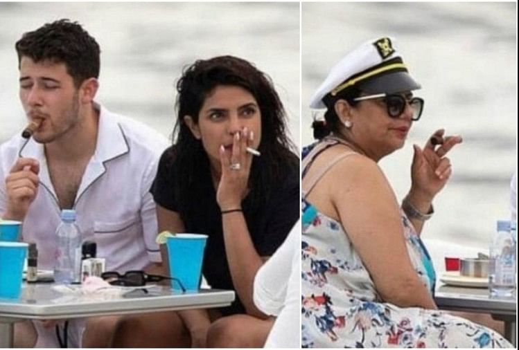 Priyanka Chopra, Nick and Madhu Chopra