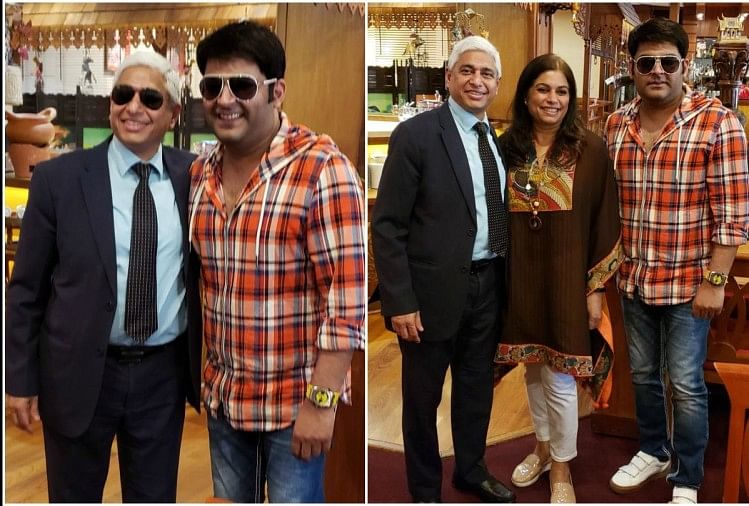 Kapil Sharma, Vikas Swarup and his wife