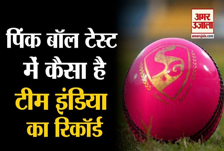 पिंक बॉल में टीम इंडिया का टेस्ट रिकॉर्ड