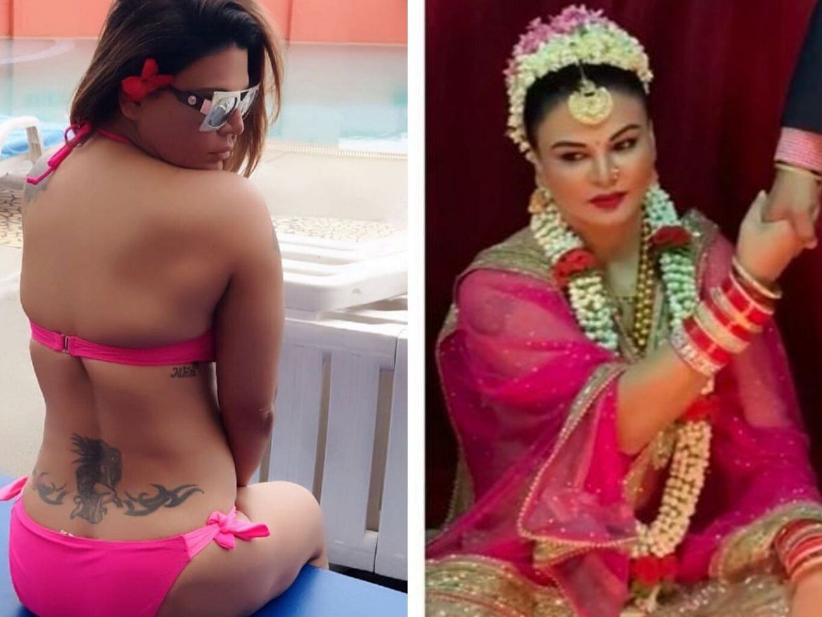 Rakhi Sawant Tattoo Of Husband Name Go Wrong - पति का नाम अगर है रितेश