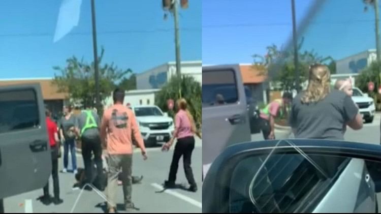 Car Loot Video man saves woman car from jacke florida america