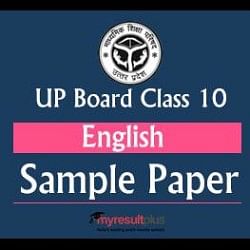 UP Board 2019 Class 10: English Sample Paper
