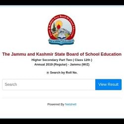JKBOSE Class 12 Winter Zone Result 2019 Declared, Check Direct Link