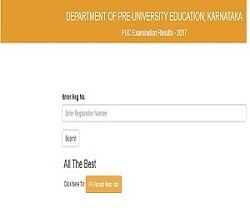 Karnataka Board Class 12th PUC Results 2017 Declared