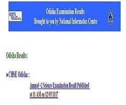 Odisha CHSE Plus 2 Science Results 2017 Declared