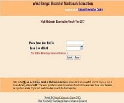 West Bengal Board Of Madrasah Education Class XII Results 2017 Declared