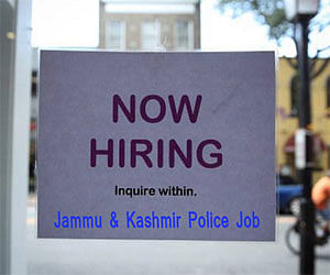 Jammu & Kashmir Police notifies to hire 4000 Constable
