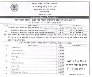 MPPSC SET 2017 admit cards issued