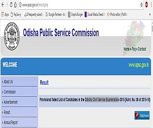 Odisha Civil Services Exam 2015 results declared