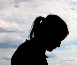 unhappy girl of dark complexion committed suicide