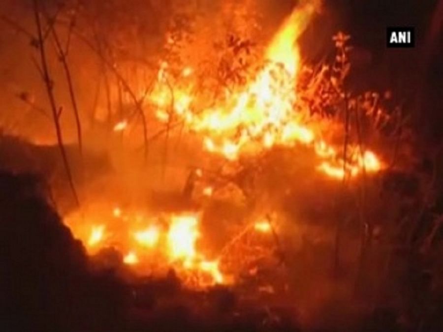वैष्णो देवी पहुंची उत्तराखंड के जंगलों में लगी आग