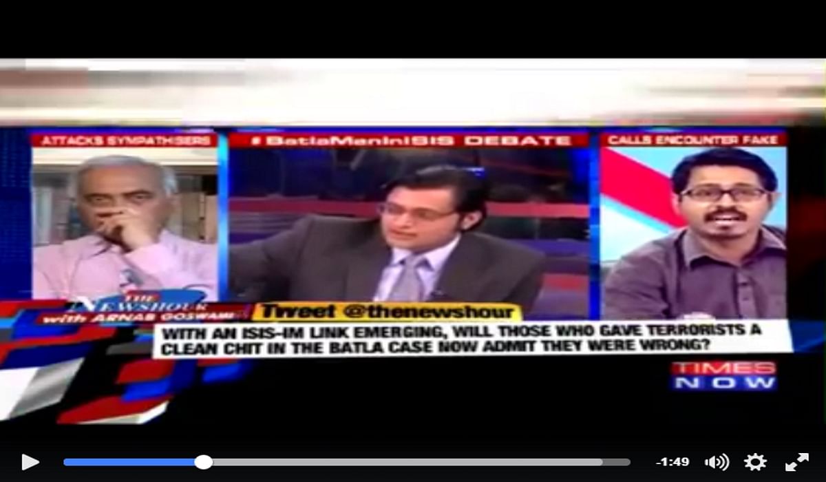 Arnab Goswami calls Muslim journalist Indian Mujahedeen sympathiser; Times Now takes down video