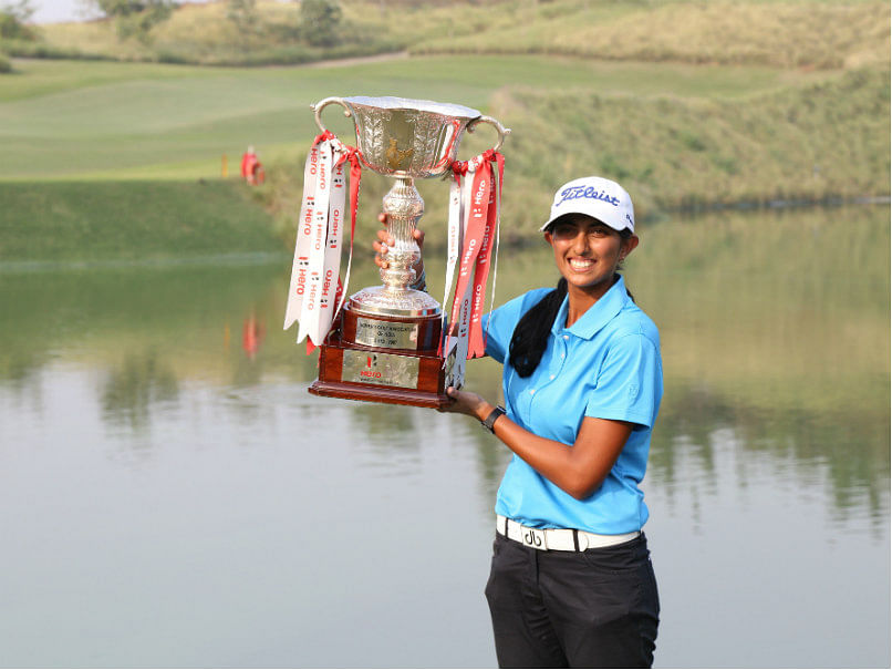 Aditi Ashok Becomes 1st Women To Win Hero Womens Indian ...