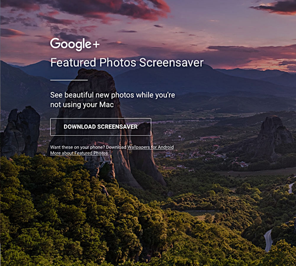 google screen saver mac