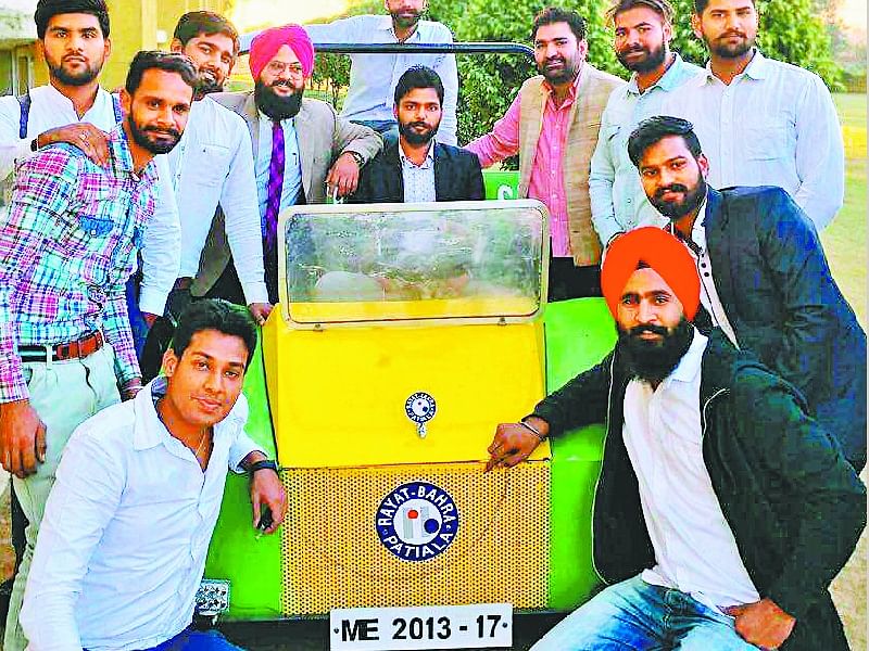 Patiala Campus Ryat Bahra Group Mechanical Engineering Student Rotating Vehicle Design Patiala रय त ब हर छ त र न ड ज इन क र ट ट ग व ह कल Amar Ujala Hindi News Live