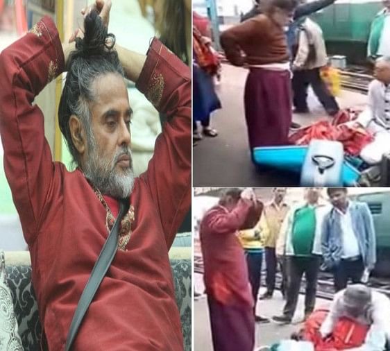 Swami Om's this video as beggar on railway station is going viral