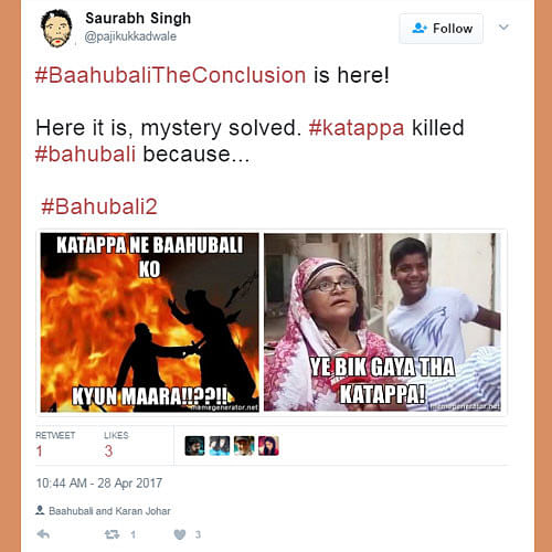 Bahubali The Conclusion Social Media Reactions And Why Kattapa Killed