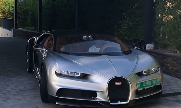 Footballer Cristiano Ronaldo Shows Off Buggati Chiron ...