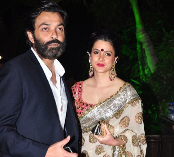 Image result for bobby deol with wife,nari