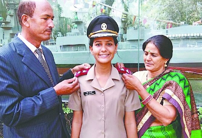 Binola's daughter Neha made Lieutenant in the Army