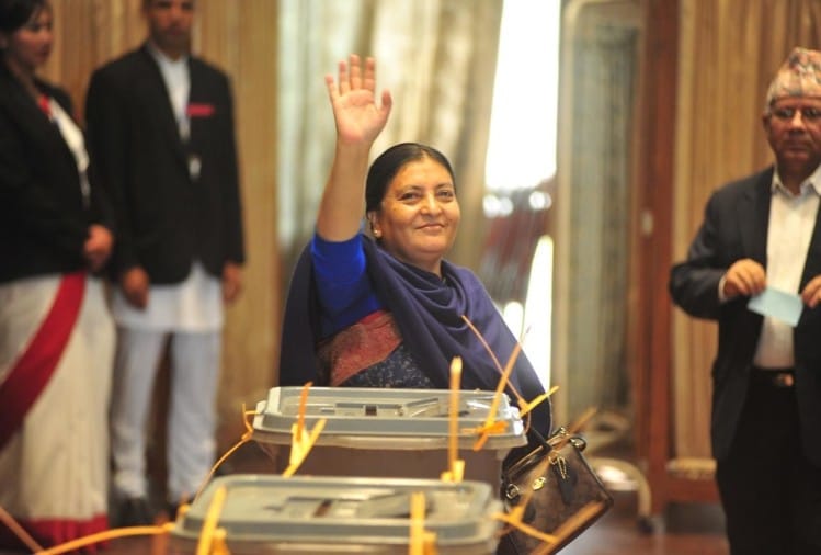 Bidya Devi Bhandari Becomes President Of Nepal For The Second Time - बिद्या देवी भंडारी दूसरी बार बनीं नेपाल की राष्ट्रपति - Amar Ujala Hindi News Live