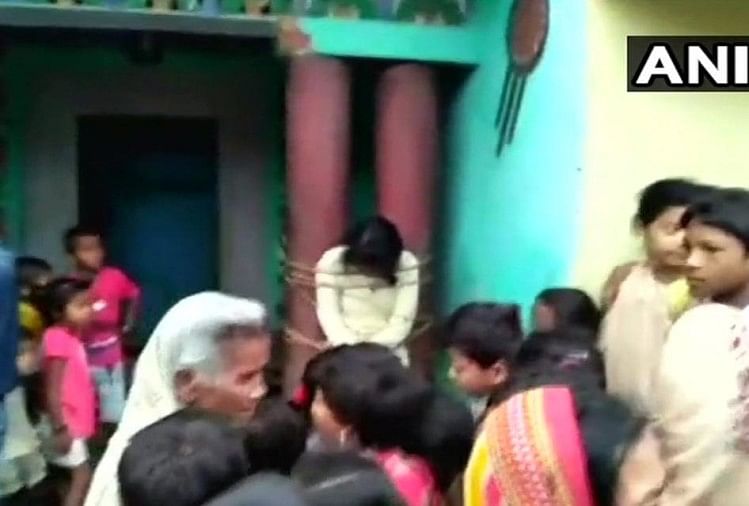 Bihar: Police arrested 4 people who tied a girl with pillar and beaten up