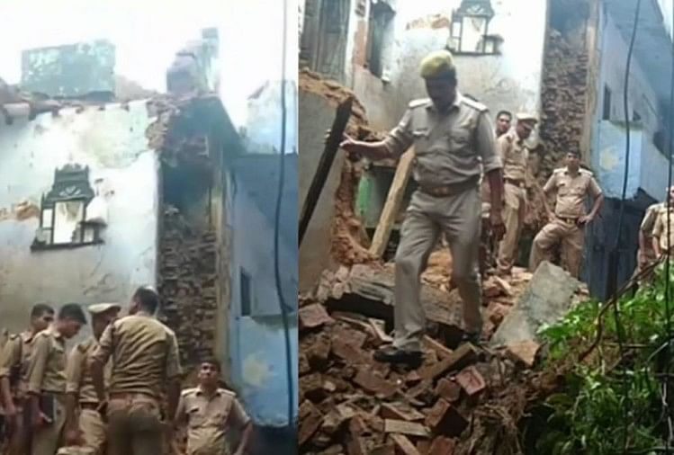 building collapses in ganeshganj in lucknow.