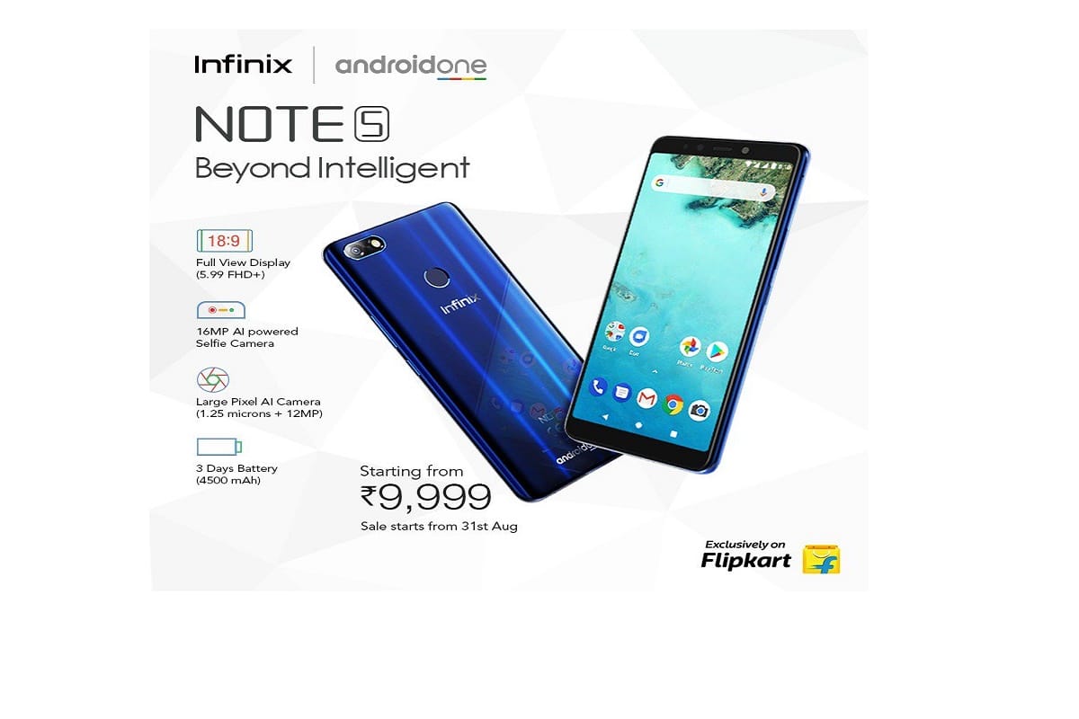 16MP फ्रंट कैमरे के साथ इनफिनिक्स नोट 5 भारत में लांच, मिलेगी 4500mAh की बैटरी
