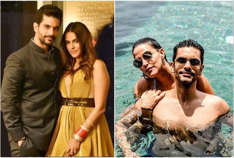 Neha Dhupia and Angad