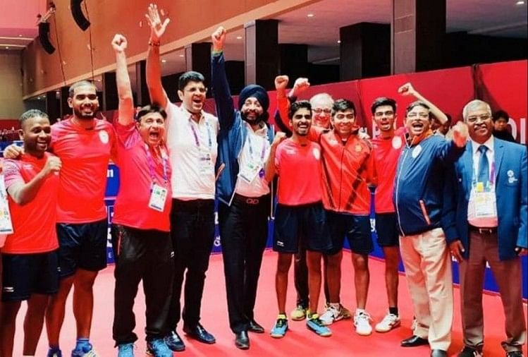 Indian Man's table tennis team