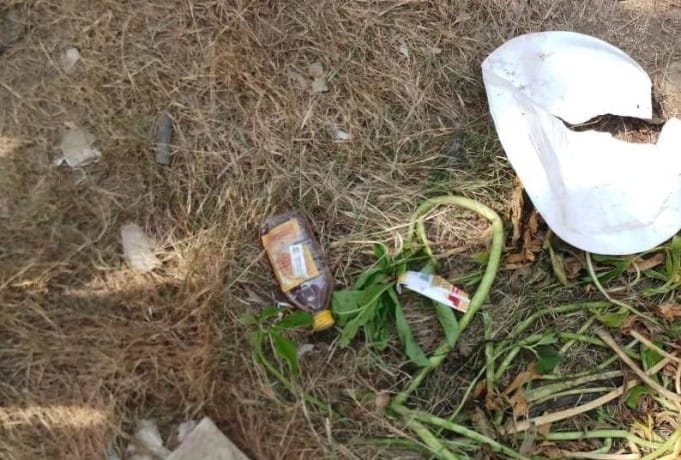 घर के पीछे पड़ी मिली शराब की शीशी