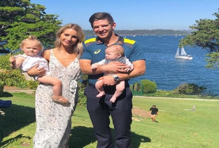 Rishabh Pant Become Babysitter, Meets Tim Paine Wife ...