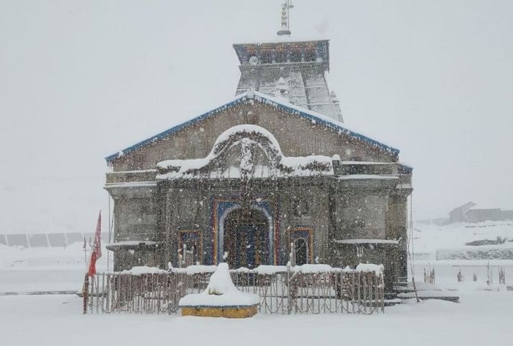 snowfall, Kedarnath