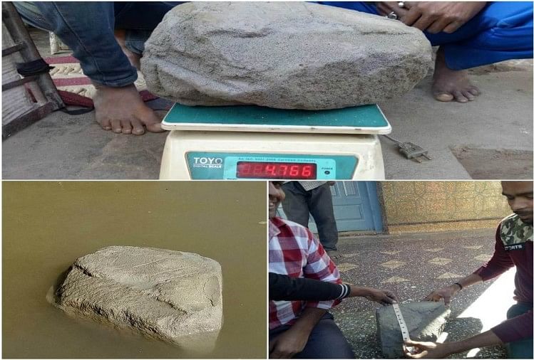 बुलंदशहर : गंगा में तैरता मिला चमत्कारी पत्थर, देखने के लिए उमड़ रही भीड़ stone found in ganga