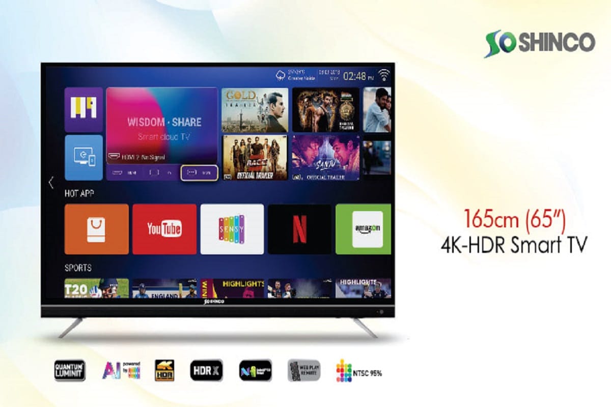 शिंको इंडिया ने लॉन्च किया 65 इंच का 4K स्मार्ट टीवी, जानें कीमत व खासियत