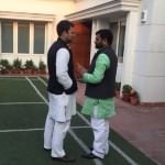 राहुल गांधी के साथ हाजी मोहम्मद हारून (पुरानी तस्वीर)