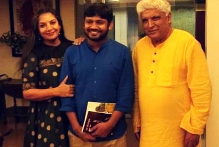 Shabana Azmi, Javed Akhtar, Kanhaiya Kumar(File Photo)
