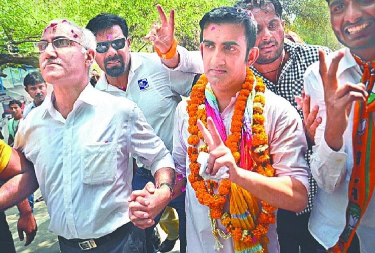भाजाप उम्मीदवार गौतम गंभीर