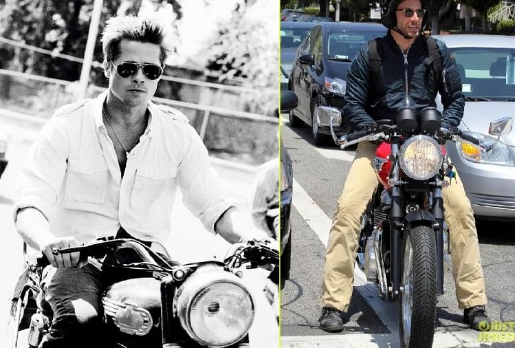 brad pitt royal enfield