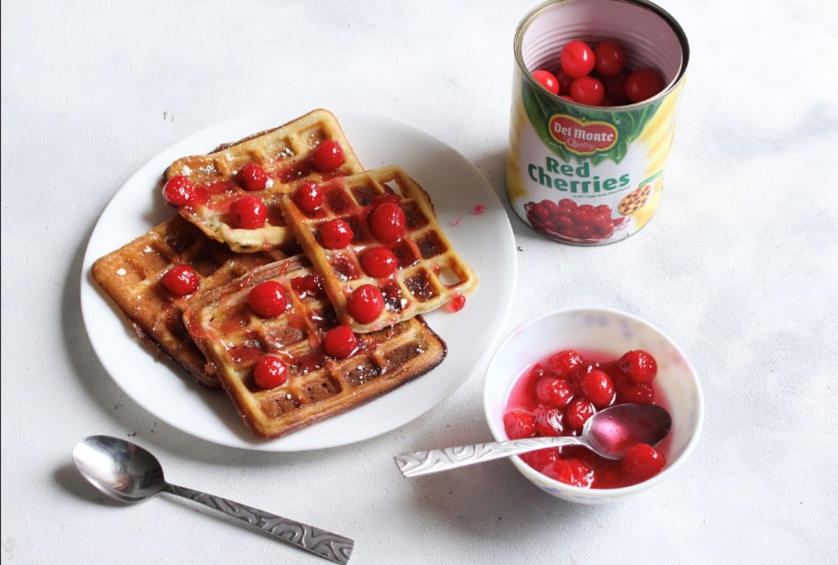 cherry waffles