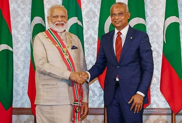 भारत की एक और कूटनीतिक जीत, मालदीव चीन के साथ रद्द कर सकता है यह समझौता नरेंद्र मोदी-इब्राहिम सोलह (फाइल फोटो)