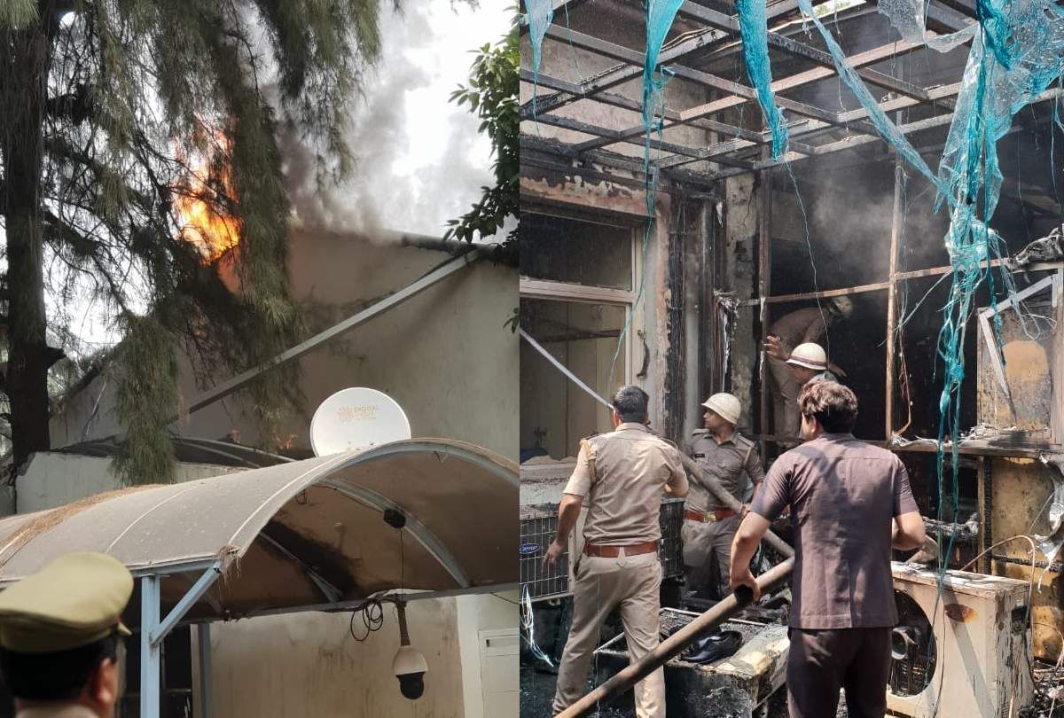 Fire Brokeout In Noida Authory Sector 6 Office No Casualities To ...