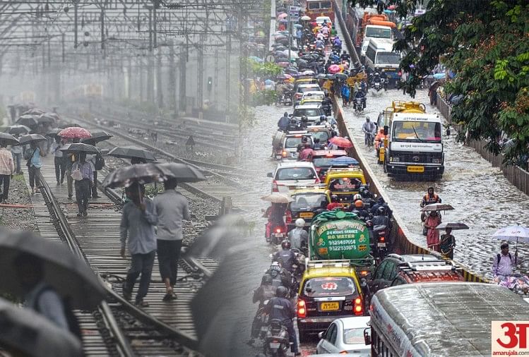 बारिश से अस्त व्यस्त मुंबई
