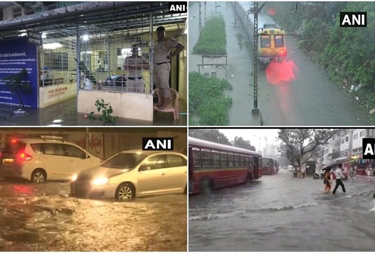 मुंबई में आफत की बारिश के कारण जनजीवन अस्त-व्यस्त हो गया है