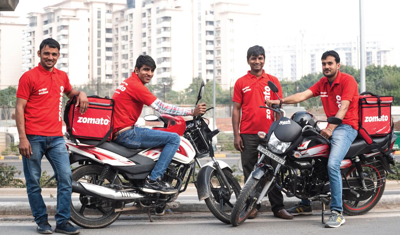 zomato delivery on cycle