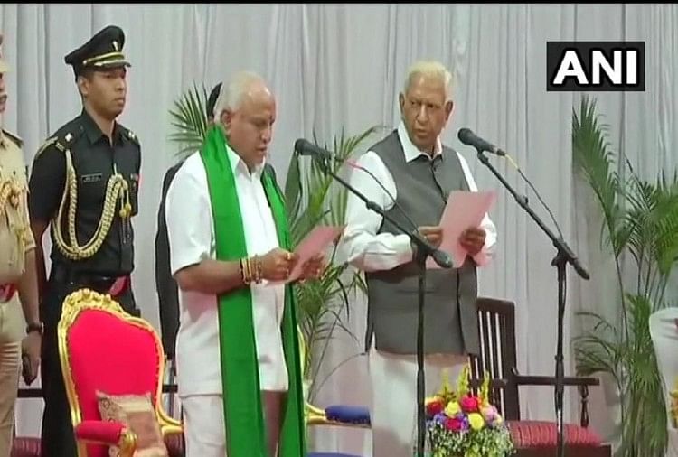 Yediyurappa, not Yeddyurappa, sworn-in as Karnataka chief minister for fourth time